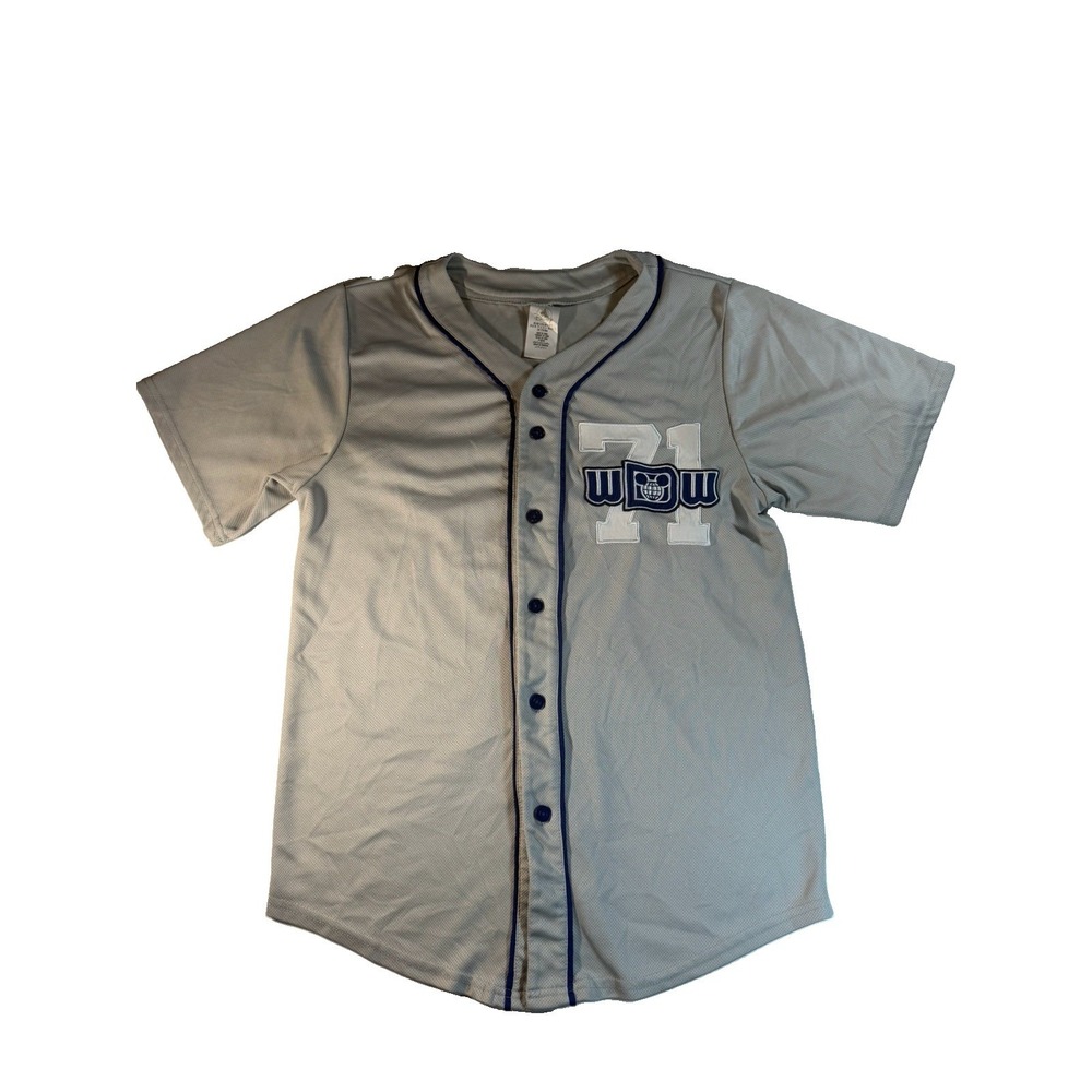 Disney Parks Walt Disney World 71 Baseball Jersey Gray Embroidered Men's L WDW